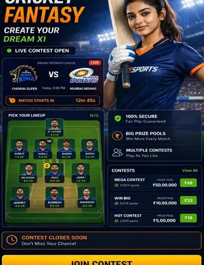 Casino (casino bet) fantasy cricket & matchday visual 3